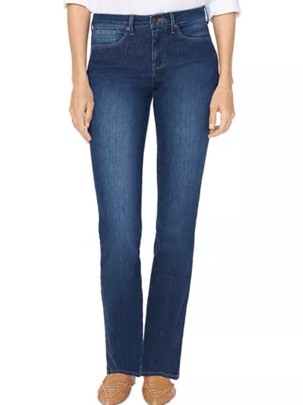 NYDJ High Rise Sheri Slim Straight Leg Jeans 14W